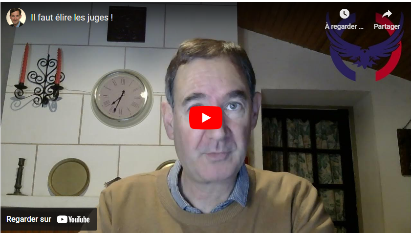 Il faut élire les juges