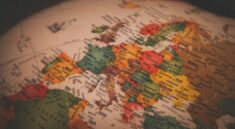 white red and green map