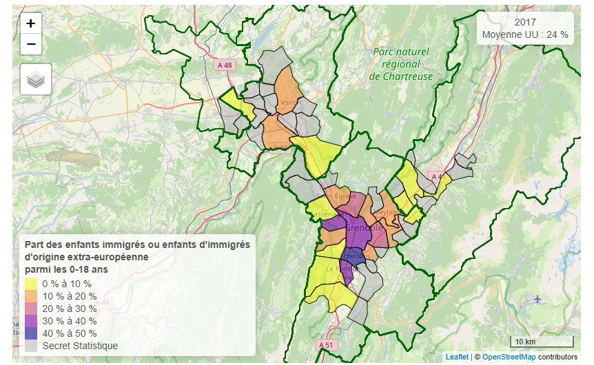 La jeunesse d’origine extra-européenne à Grenoble : une dynamique urbaine marquée et en progression